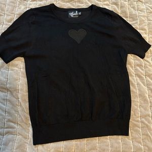 Hell Bunny Heart Mesh Sweater Top